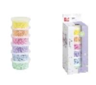 Opakowanie Koraliki do zaprasowywania pastelowe 6 kolorów