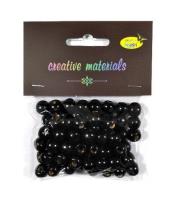 Opakowanie Koraliki drewniane czarne 10mm 25g