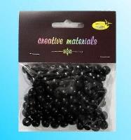 Opakowanie Koraliki drewniane czarne ok 26g ok150szt