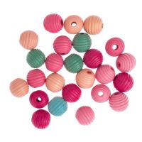 Opakowanie Koraliki drewniane frezowane 15mm 25szt