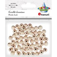 Opakowanie Koraliki drewniane okrągłe 60szt