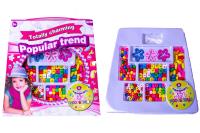 Opakowanie Koraliki drewno z literkami+ inne karton trapez