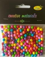 Opakowanie Koraliki okrągłe kolorowe 6mm ok 22g