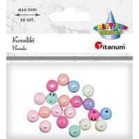 Opakowanie Koraliki plastikowe okrągłe z twarzą 20szt