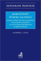 Okładka książki Korzystność'' wyroku łącznego