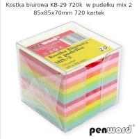 Opakowanie Kostka biurowa w pudełku mix 85x85x70mm 720K