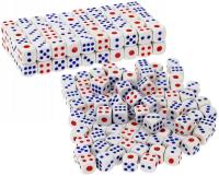 Opakowanie Kostka do gry kolorowe oczka 1.6cm