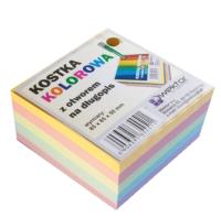 Opakowanie Kostka klejona kolor 85x85mm 5cm otwór na długopis