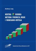 Kostka Rubika. Metoda Fridrich, Roux i Varasano-Ortega. Autor: Andrzej Lange (red.). SmakLiter.pl Okładka książki Kostka Rubika. Metoda Fridrich, Roux i Varasano-Ortega
