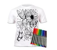 Opakowanie Koszulka do wielokrotnego kolorowania Motyle 9-11