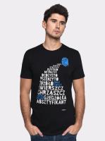 Opakowanie Koszulka męska Learn Polish czarna M