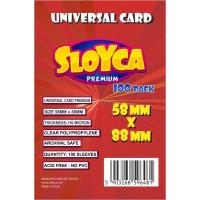 Koszulki Universal Card Premium 58x88mm (100szt). Wydawca: SLOYCA. SmakLiter.pl Opakowanie Koszulki Universal Card Premium 58x88mm (100szt)