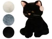 Kot pluszowy siedzący 33cm mix. Wydawca: Czapska. SmakLiter.pl Opakowanie Kot pluszowy siedzący 33cm mix