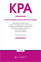 KPA. Kodeks postępowania administracyjnego w.14. Autor:   Praca zbiorowa. SmakLiter.pl Okładka książki KPA. Kodeks postępowania administracyjnego w.14