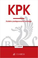 KPK. Kodeks postępowania karnego. Autor: opracowanie redakcyjne. SmakLiter.pl Okładka książki KPK. Kodeks postępowania karnego