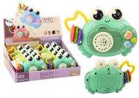 Opakowanie Krab grzechotka projektor na baterie dźwięk zielon