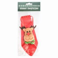 Krawat świąteczny czerwony. Autor: Brak. SmakLiter.pl Okładka książki Krawat świąteczny czerwony