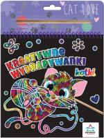 Kreatywne wydrapywanki. Kotki. Autor:   Praca zbiorowa. SmakLiter.pl Okładka książki Kreatywne wydrapywanki. Kotki