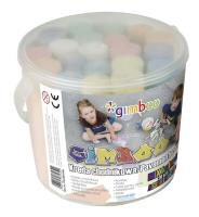 Kreda chodnikowa Gimboo XXL w plastikowym wiaderku 20szt. mix kolorów. Wydawca: Gimboo. SmakLiter.pl Opakowanie Kreda chodnikowa Gimboo XXL w plastikowym wiaderku 20szt. mix kolorów