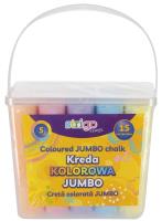 Kreda chodnikowa Jumbo kolorowa 15szt. Wydawca: Strigo. SmakLiter.pl Opakowanie Kreda chodnikowa Jumbo kolorowa 15szt