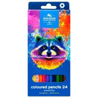 Kredki 3554 Szop 24 kolory. Wydawca: Koh-I-Noor. SmakLiter.pl Opakowanie Kredki 3554 Szop 24 kolory