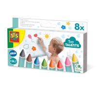 Kredki do kąpieli 8 kolorów. Wydawca: SES Creative. SmakLiter.pl Opakowanie Kredki do kąpieli 8 kolorów