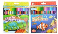 Opakowanie Kredki elastyczne 24 kolory MIX