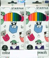 Kredki ołówkowe 12 kolorów 12 sztuk. Wydawca: Starpak. SmakLiter.pl Opakowanie Kredki ołówkowe 12 kolorów 12 sztuk
