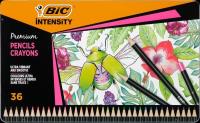 Kredki ołówkowe Intensity Premium 36 kolorów BIC. Wydawca: Bic. SmakLiter.pl Opakowanie Kredki ołówkowe Intensity Premium 36 kolorów BIC