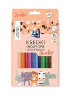 Kredki ołówkowe Kids Jumbo 12 kolorów. Wydawca: Oxford. SmakLiter.pl Opakowanie Kredki ołówkowe Kids Jumbo 12 kolorów