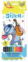 Opakowanie Kredki ołówkowe trójkątne 12 kolorów Stitch