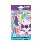 Kredki ołówkowe trójkątne Disney Fashion Jumbo 12 kolorów pastel. Wydawca: Patio. SmakLiter.pl Opakowanie Kredki ołówkowe trójkątne Disney Fashion Jumbo 12 kolorów pastel