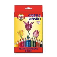 Opakowanie Kredki Omega Jumbo 12 kolorów