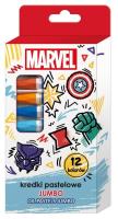Opakowanie Kredki pastelowe jumbo Avengers 12 kolorów
