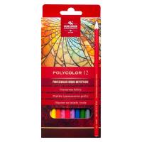 Kredki Polycolor 12 kolorów. Wydawca: Koh-I-Noor. SmakLiter.pl Opakowanie Kredki Polycolor 12 kolorów