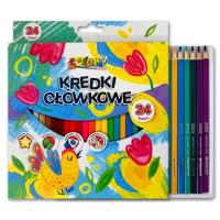 Opakowanie Kredki Premium Kolori trójkątne 24 kolory PENMATE