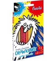 Opakowanie Kredki Super Soft 12 kolorów + 2 gratis FIORELLO