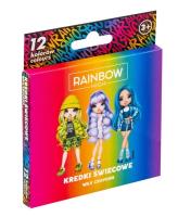 Kredki świecowe okągłe Rainbow High 12kol ASTRA. Wydawca: ASTRA papiernicze. SmakLiter.pl Opakowanie Kredki świecowe okągłe Rainbow High 12kol ASTRA