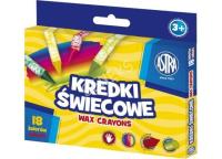 Opakowanie Kredki świecowe okrągłe Astra 18 kolorów