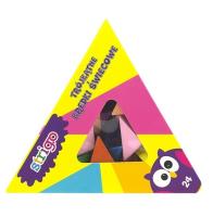 Kredki świecowe trójkątne 24 kolory dla dzieci SSC023. Wydawca: Pukka Pads. SmakLiter.pl Opakowanie Kredki świecowe trójkątne 24 kolory dla dzieci SSC023