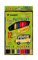 Opakowanie Kredki Trigo Jumbo 12 kolorów
