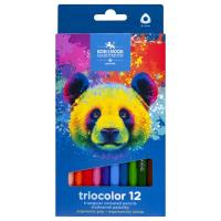 Kredki Triocolor Niedźwiedź 12 kolorów. Wydawca: Koh-I-Noor. SmakLiter.pl Opakowanie Kredki Triocolor Niedźwiedź 12 kolorów