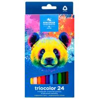Kredki Triocolor Niedźwiedź 24 kolory. Wydawca: Koh-I-Noor. SmakLiter.pl Opakowanie Kredki Triocolor Niedźwiedź 24 kolory