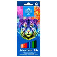 Kredki Triocolor Tygrys 24 kolory. Wydawca: Koh-I-Noor. SmakLiter.pl Opakowanie Kredki Triocolor Tygrys 24 kolory