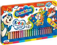 Opakowanie Kredki w oprawie drewnianej 26 kolorów BAMBINO