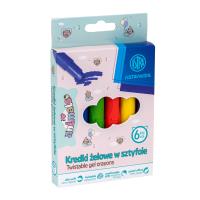 Kredki żelowe w sztyfcie Astrakids Animals 6 kolorów. Wydawca: ASTRA art-pap. SmakLiter.pl Opakowanie Kredki żelowe w sztyfcie Astrakids Animals 6 kolorów