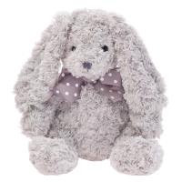 Opakowanie Królik Caramen szary z kokardą 20cm