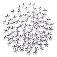 Opakowanie Kryształki dekoracyjne gwiazdki srebrne 100szt