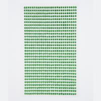 Opakowanie Kryształki samoprzylepne 3mm 806szt. light green  GRKR-045