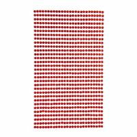 Opakowanie Kryształki samoprzylepne 3mm 806szt. red GRKR-043